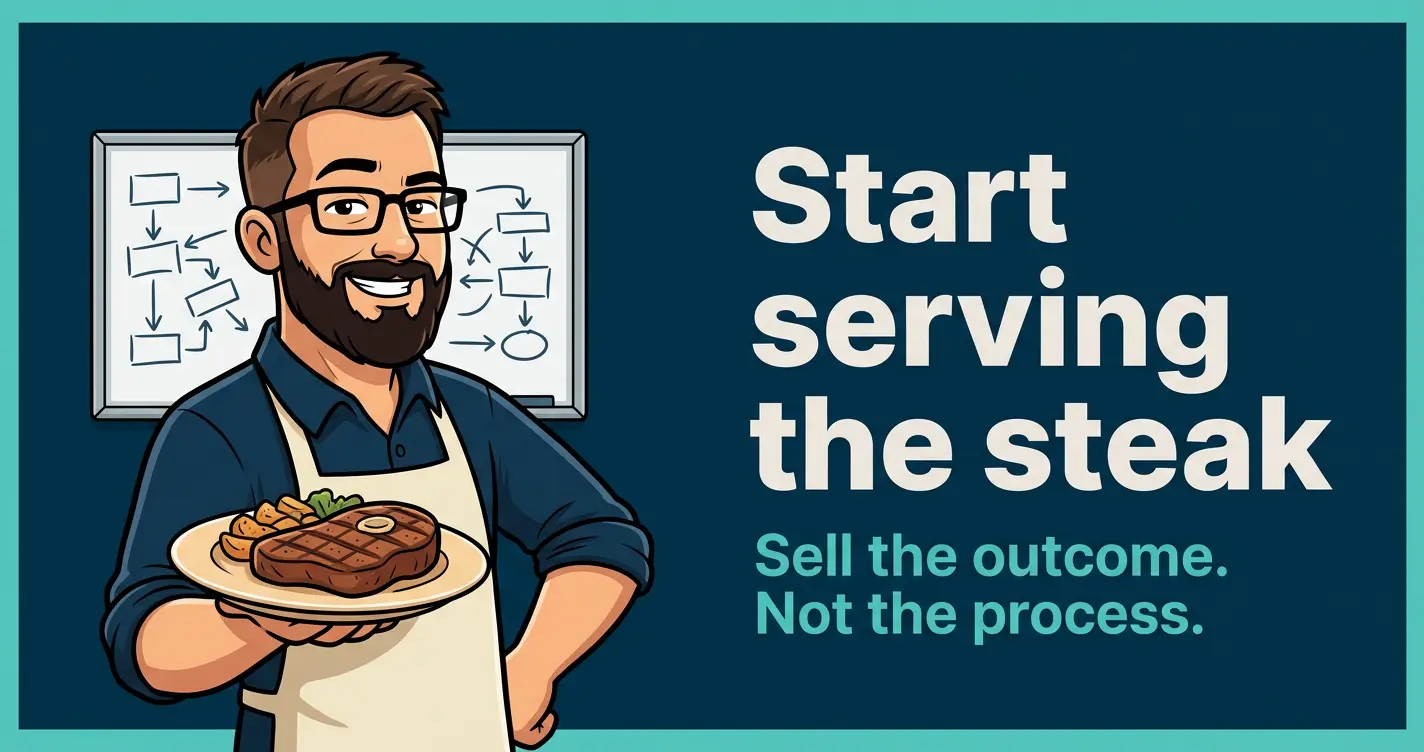 Start serving the steak: how to sell outcomes instead of your process